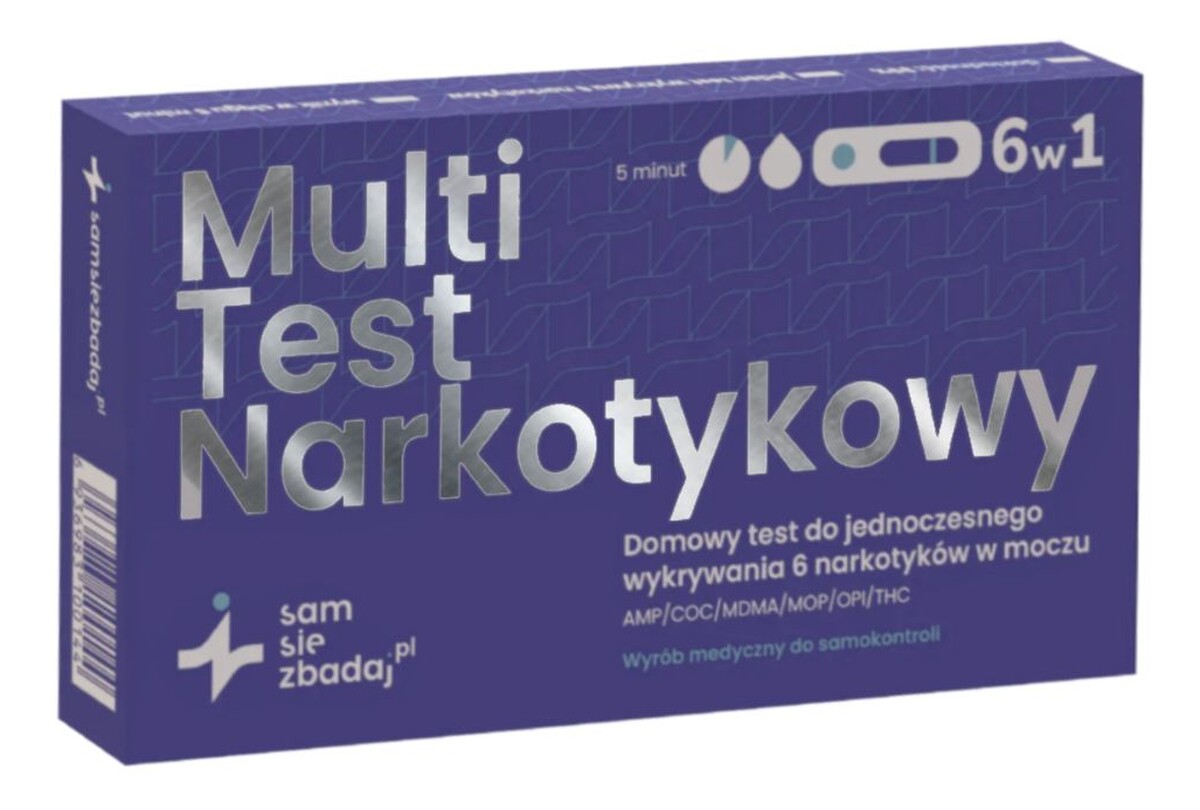 Multi test narkotykowy 6w1 1szt