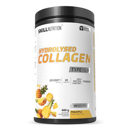 Hydrolysed collagen type i iii suplement diety w proszku pineapple