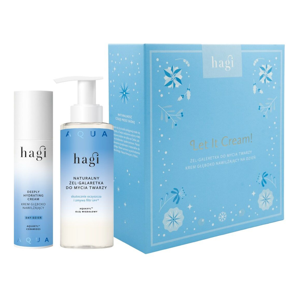 Hagi Let It Cream Nawilżający krem na dzień 50ml + żel-galaretka do mycia twarzy 150ml 150ml