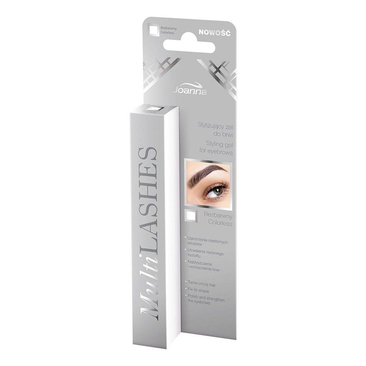 Joanna MultiLashes stylizujący bezbarwny żel do brwi 8g