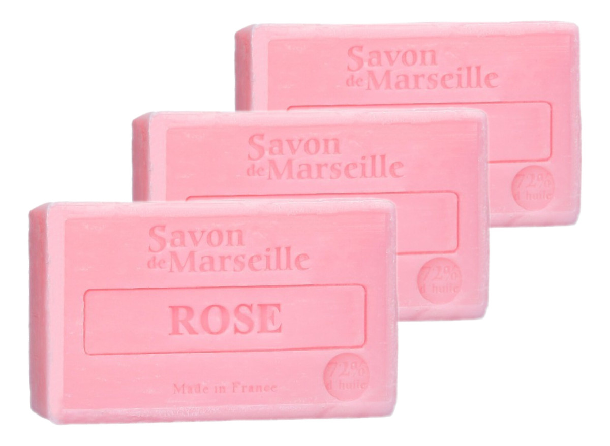 Mydło marsylskie Rose 3x100g