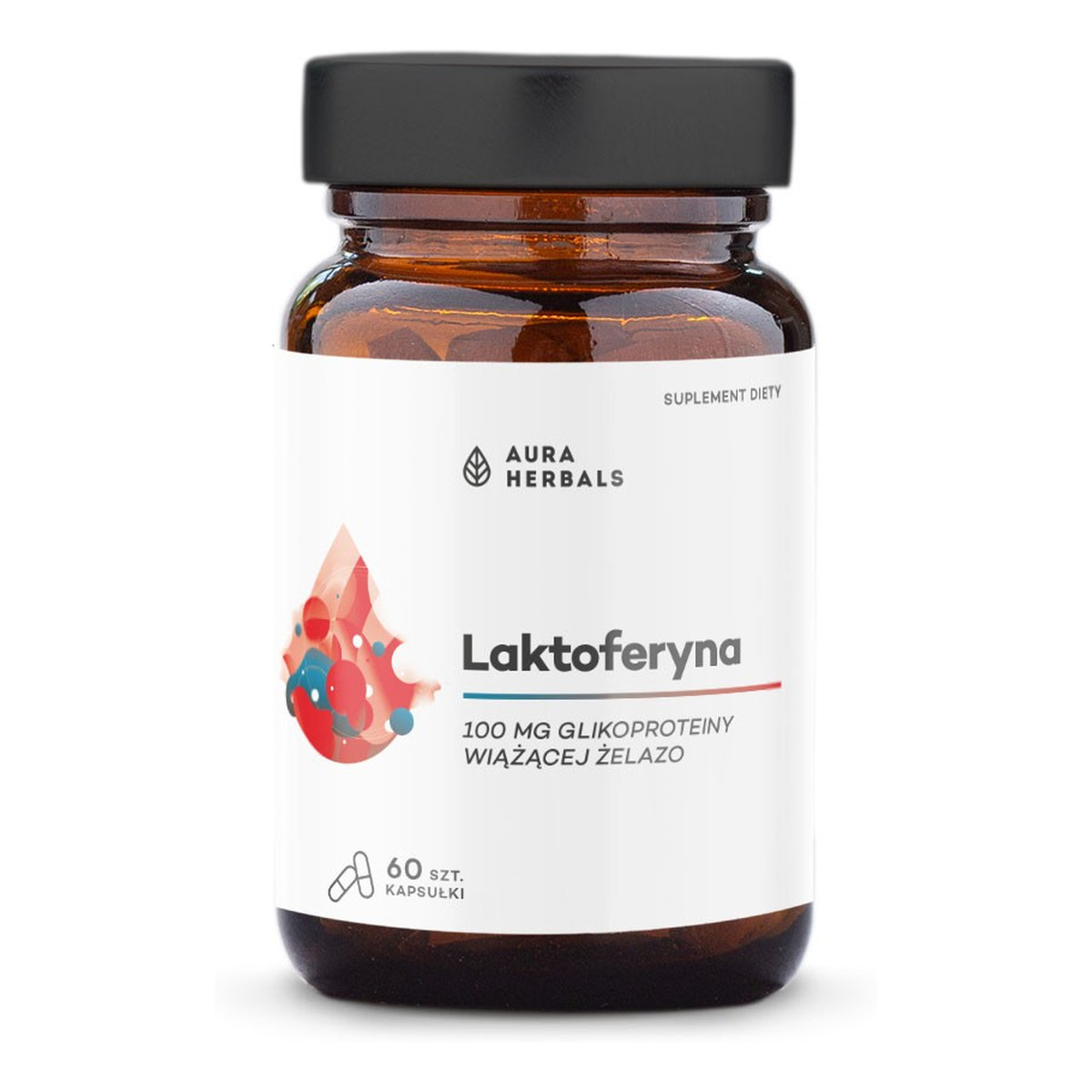 Aura Herbals Aura laktoferyna 100mg kapsułki 60szt