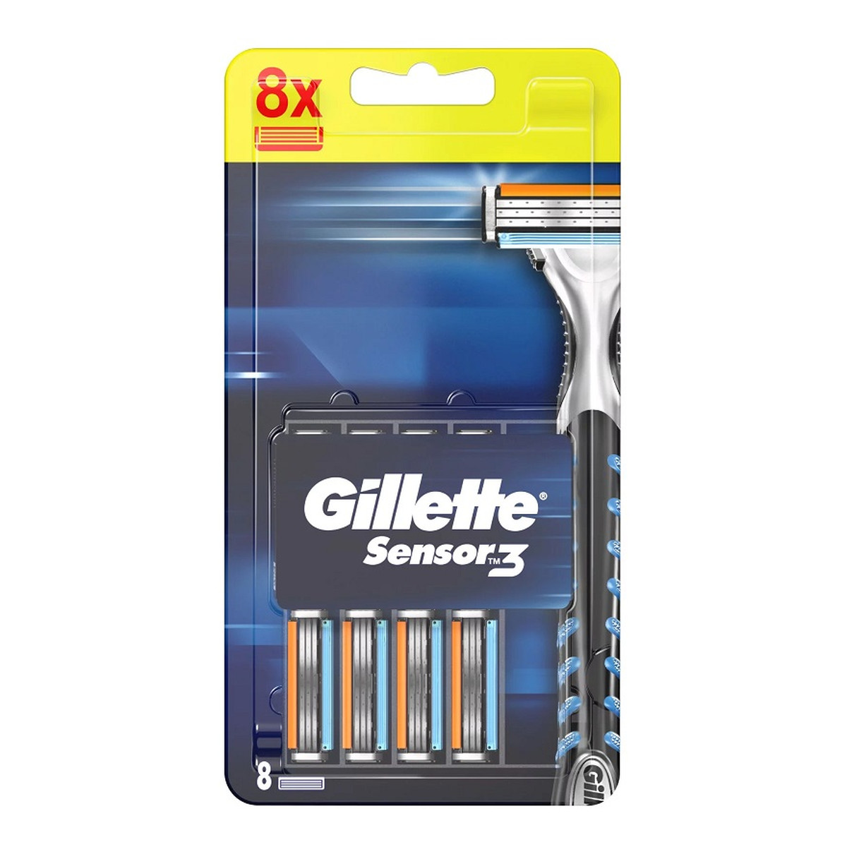 Gillette Sensor3 Wymienne ostrza do maszynki do golenia 8szt