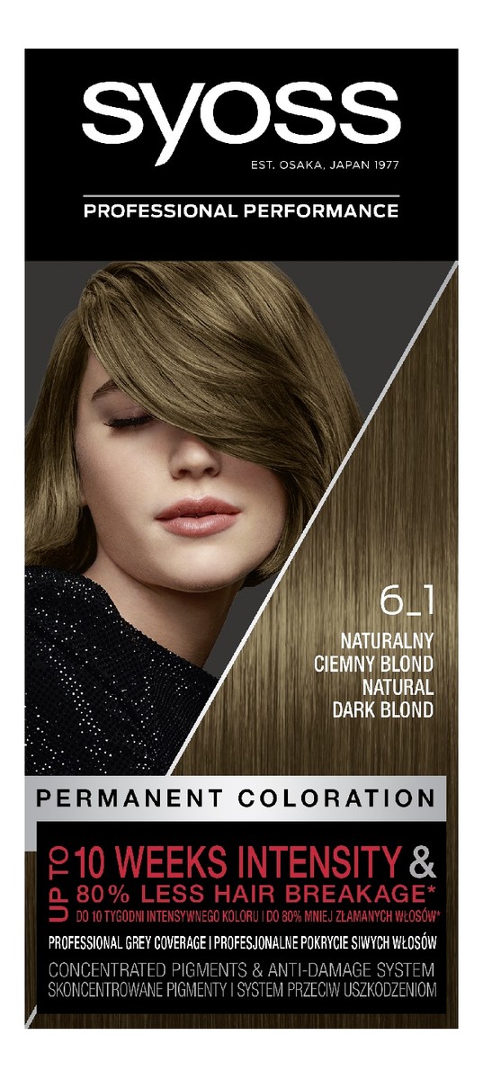farba do włosów trwale koloryzująca 6_1 naturalny ciemny blond