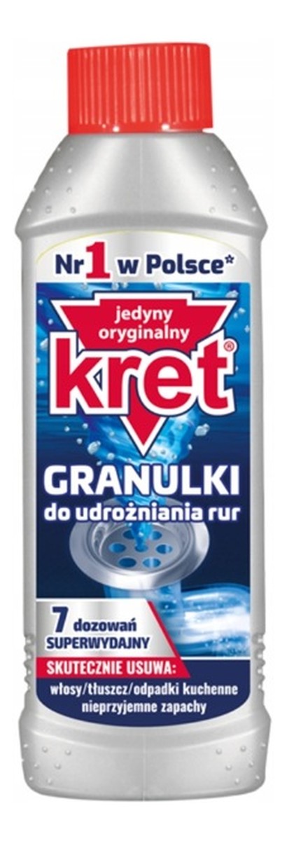 Granulki do udrożniania rur