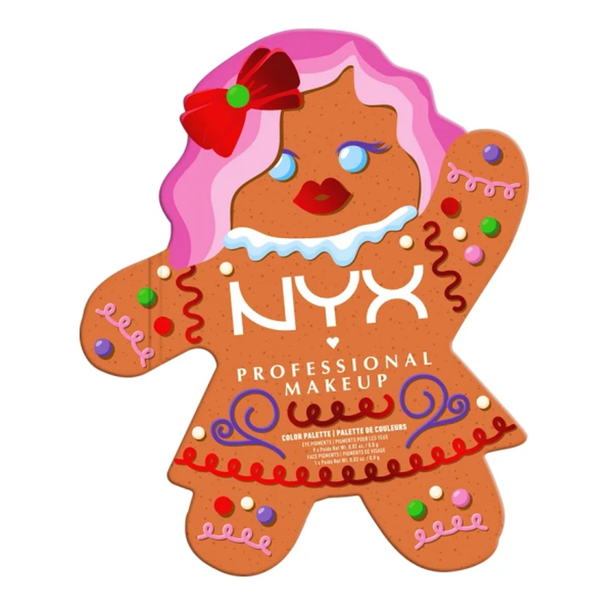 NYX Professional MakeUp Gingerbaddie Paletka pigmentów do oczu i twarzy
