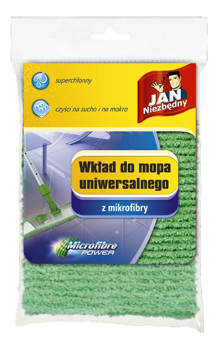 Mikrofibra Wkład do mopa uniwersalnego płaskiego