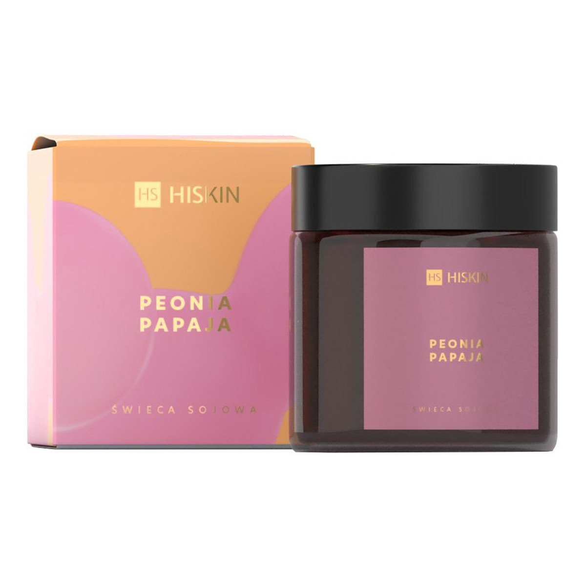 Hiskin Świeca zapachowa Peonia & Papaja 100g