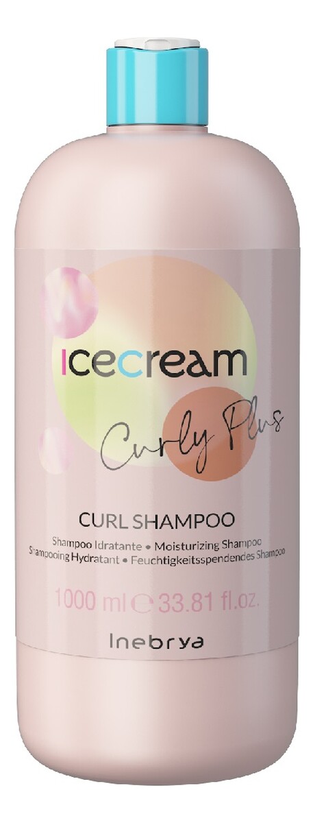 Ice cream curly plus nawilżający szampon do włosów kręconych i falowanych