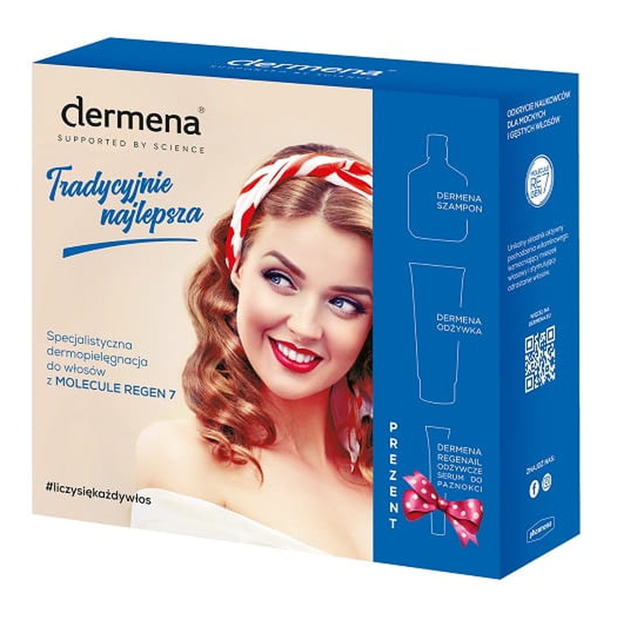 Dermena Hair Care Zestaw prezentowy (szampon 200ml+odżywka 200ml+serum )