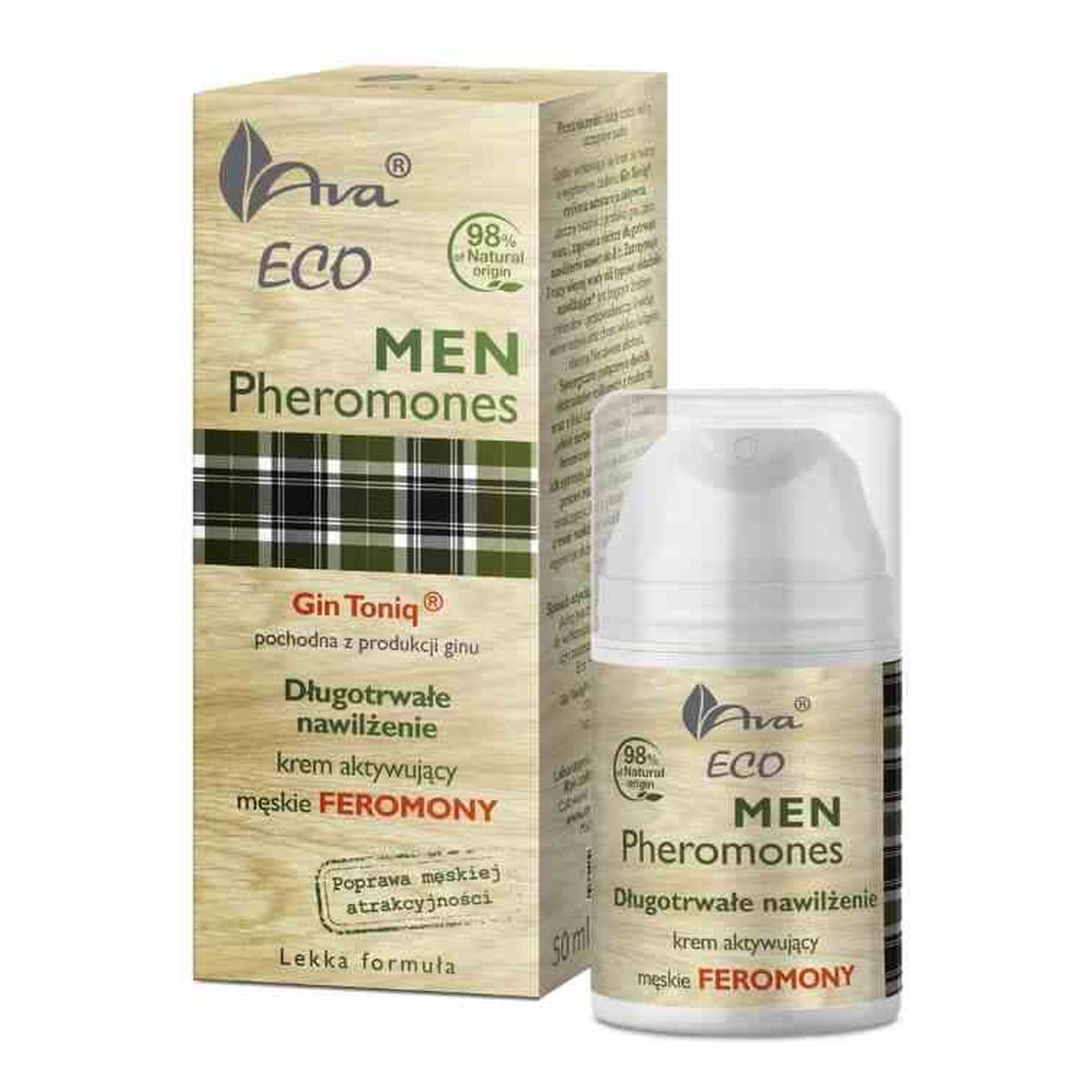 Ava Laboratorium Eco Men Pheromones długotrwałe nawilżenie krem do twarzy aktywujący męskie feromony 50ml
