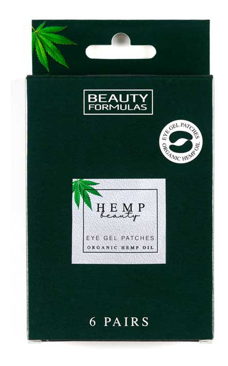 Beauty Eye Gel Patches Żelowe Płatki pod oczy z organicznym olejem konopnym