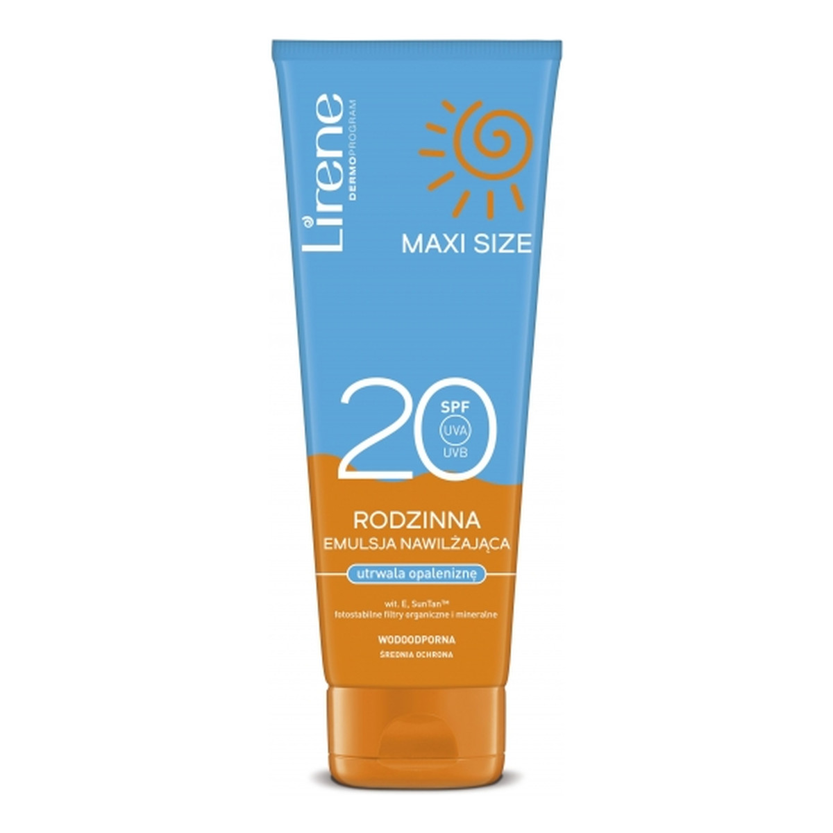 Lirene Rodzinna emulsja do opalania utrwalająca opaleniznę SPF 20 Maxi Size 250ml