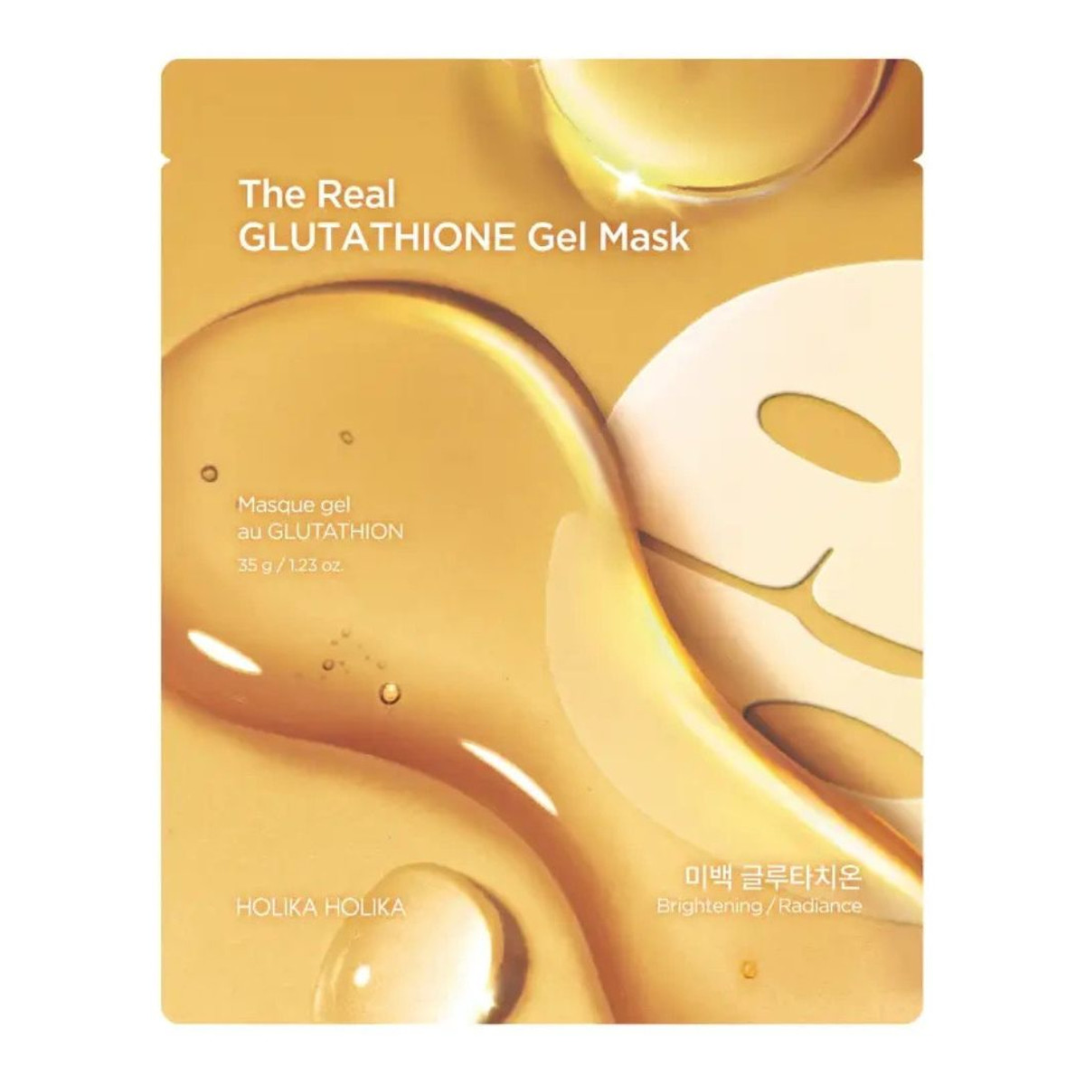 Holika Holika The real glutathione gel mask hydrożelowa maska całonocna przywracająca blask 35g