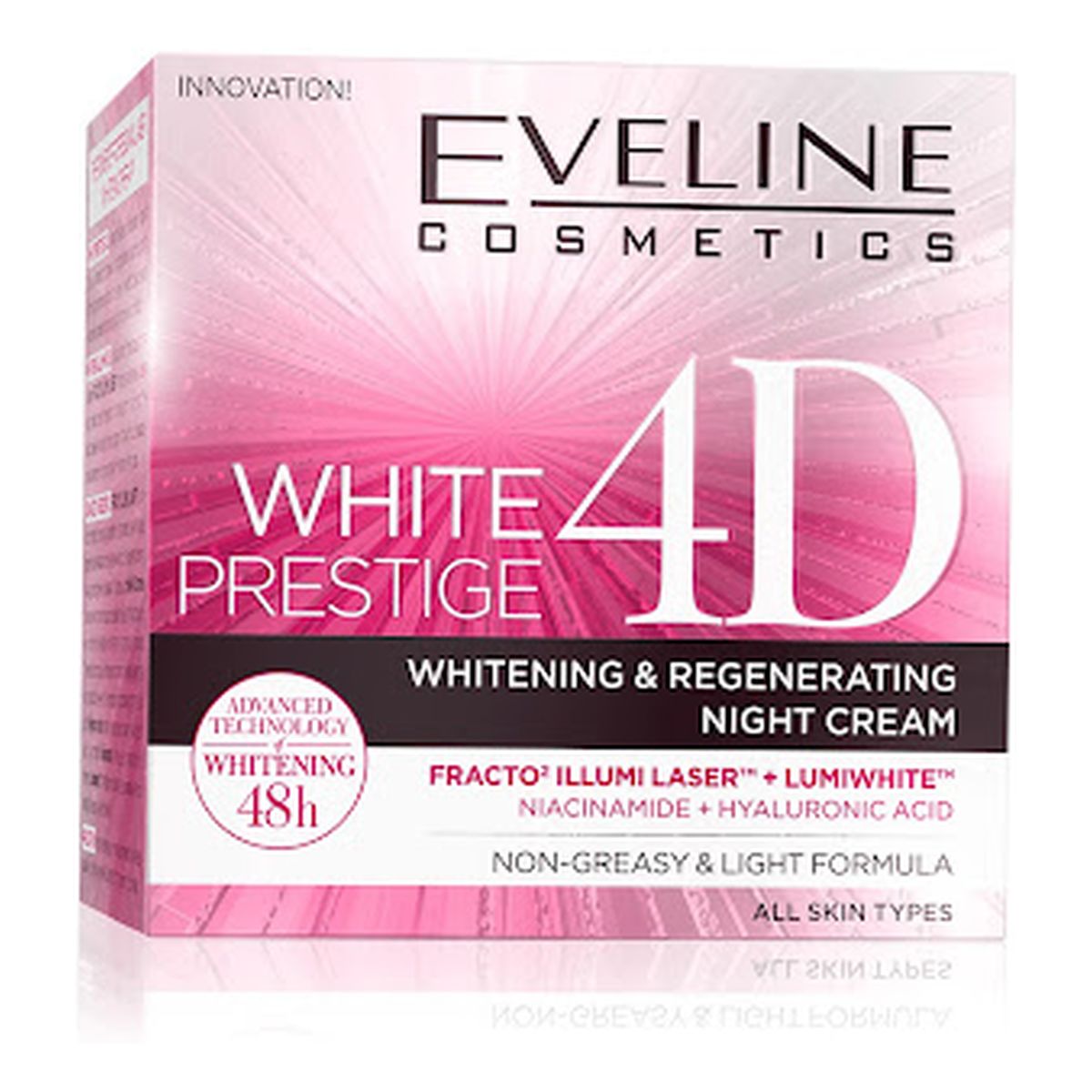 Eveline White Prestige 4D Whitening and Regenerating Night Cream Krem wybielająco-regenerujący na noc 50ml