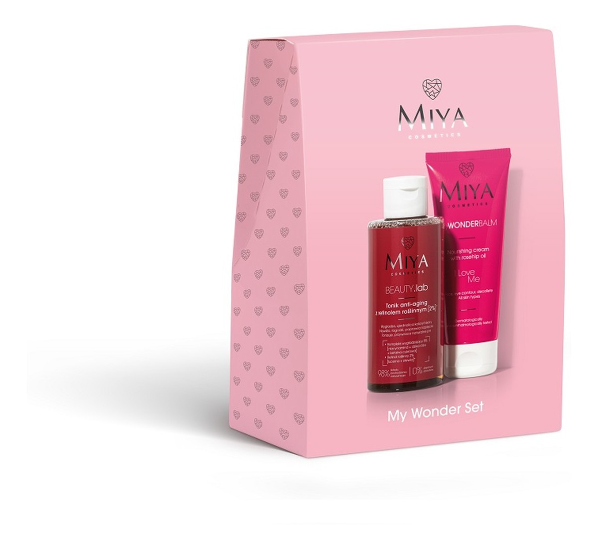 Zestaw tonik z retinolem roślinnym 150ml + odżywczy krem do twarzy z olejkiem z róży 75ml