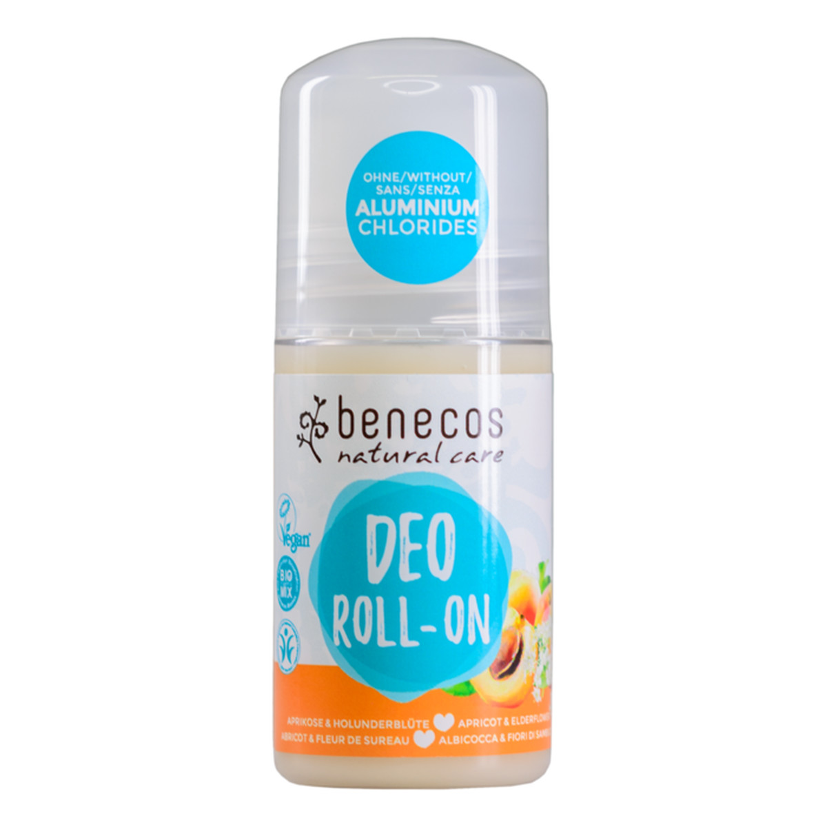 Benecos Naturalny dezodorant roll-on Morela&Kwiat Czarnego Bzu 50ml