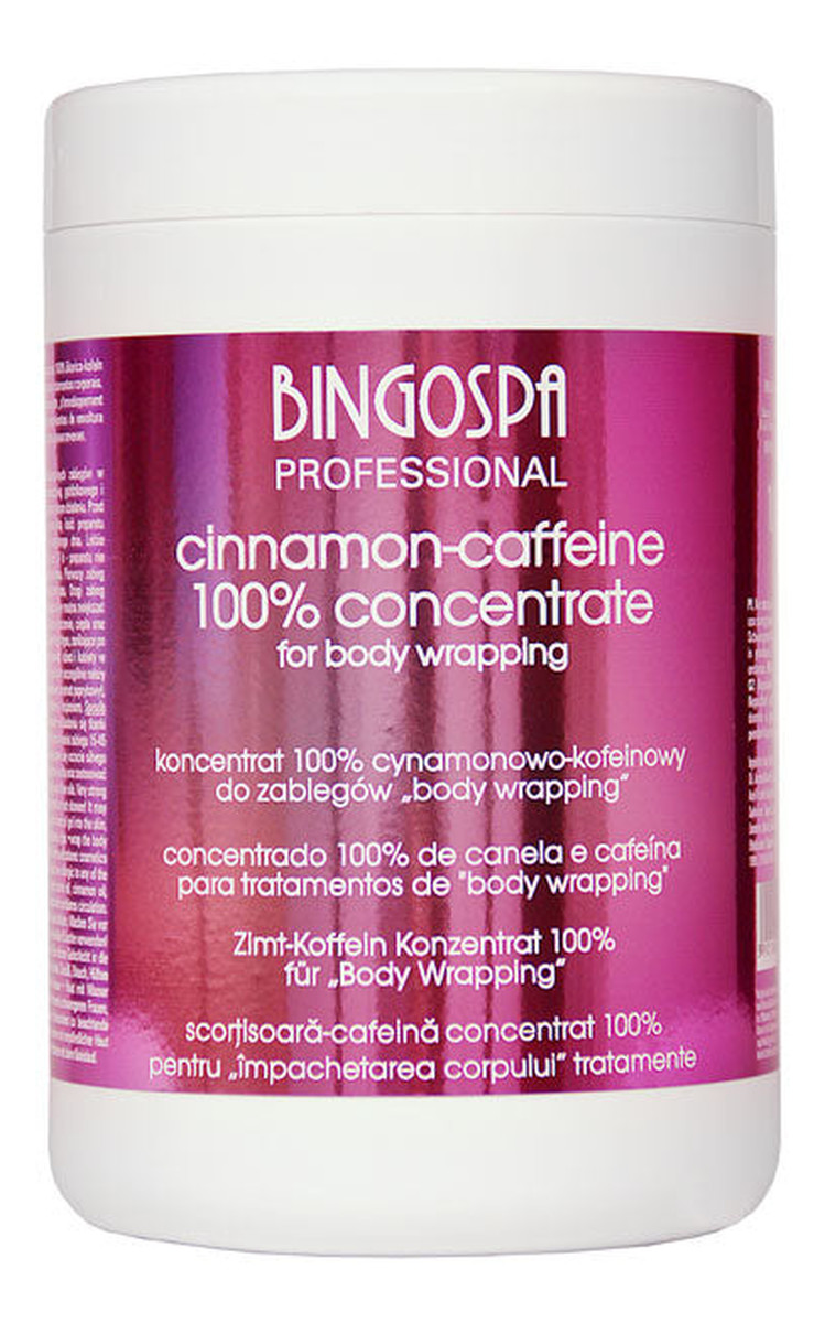 Koncentrat 100% cynamonowo-kofeinowy do zabiegów body wrapping