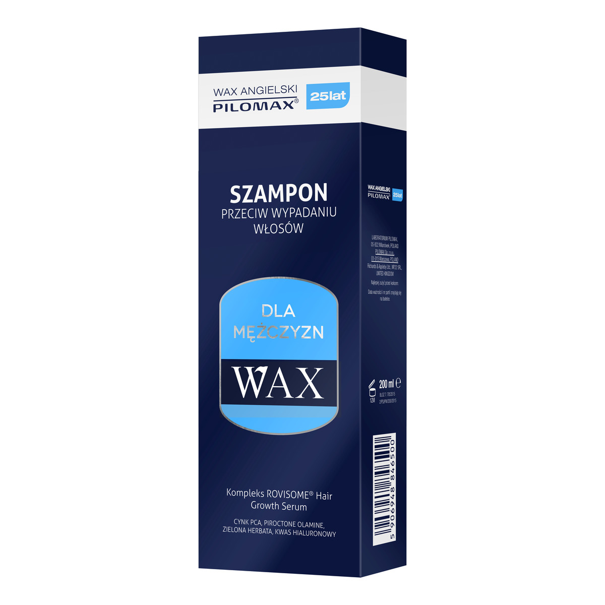 Pilomax Wax Szampon Przeciw Wypadaniu Włosów 200ml