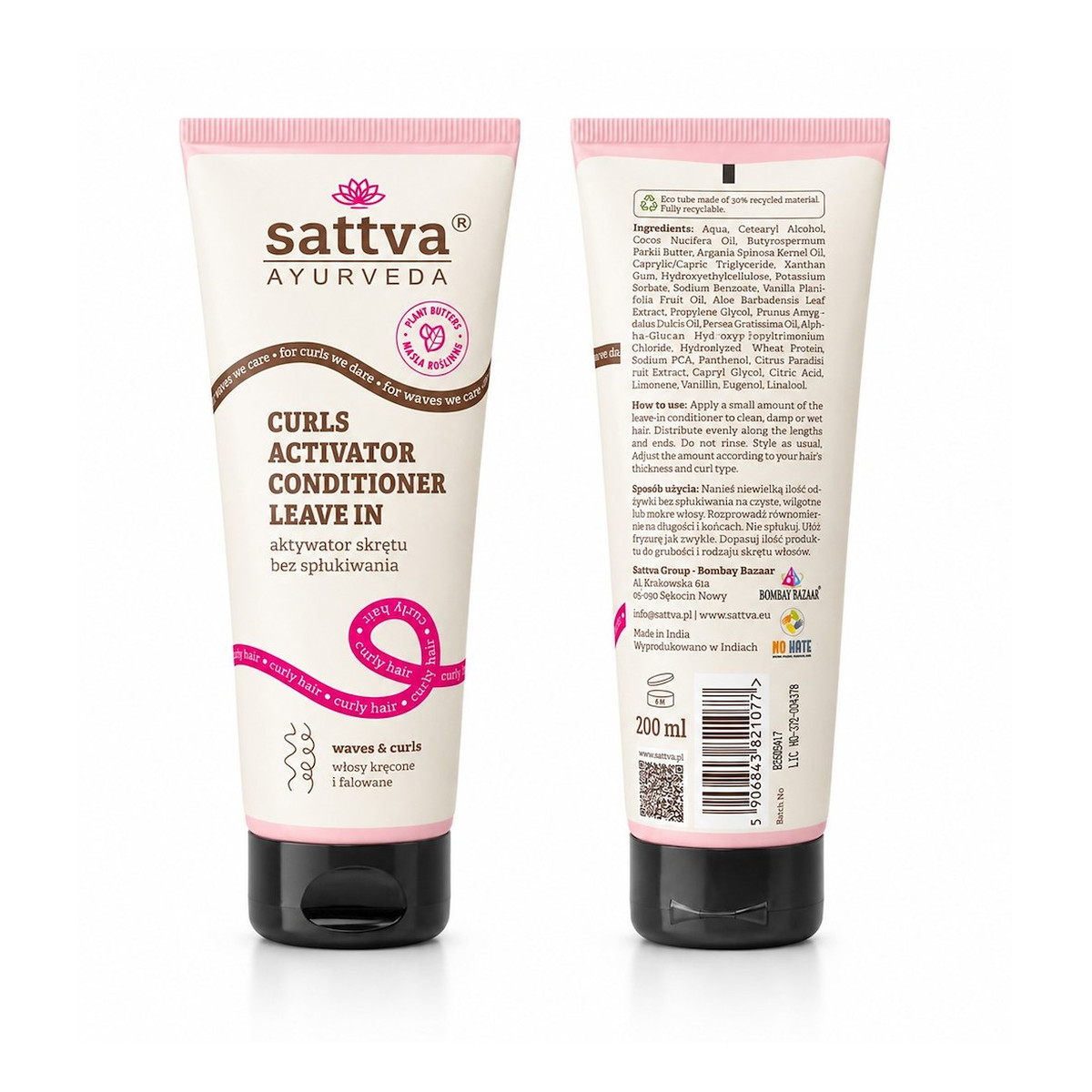 Sattva Aktywator skrętu bez spłukiwania 200ml