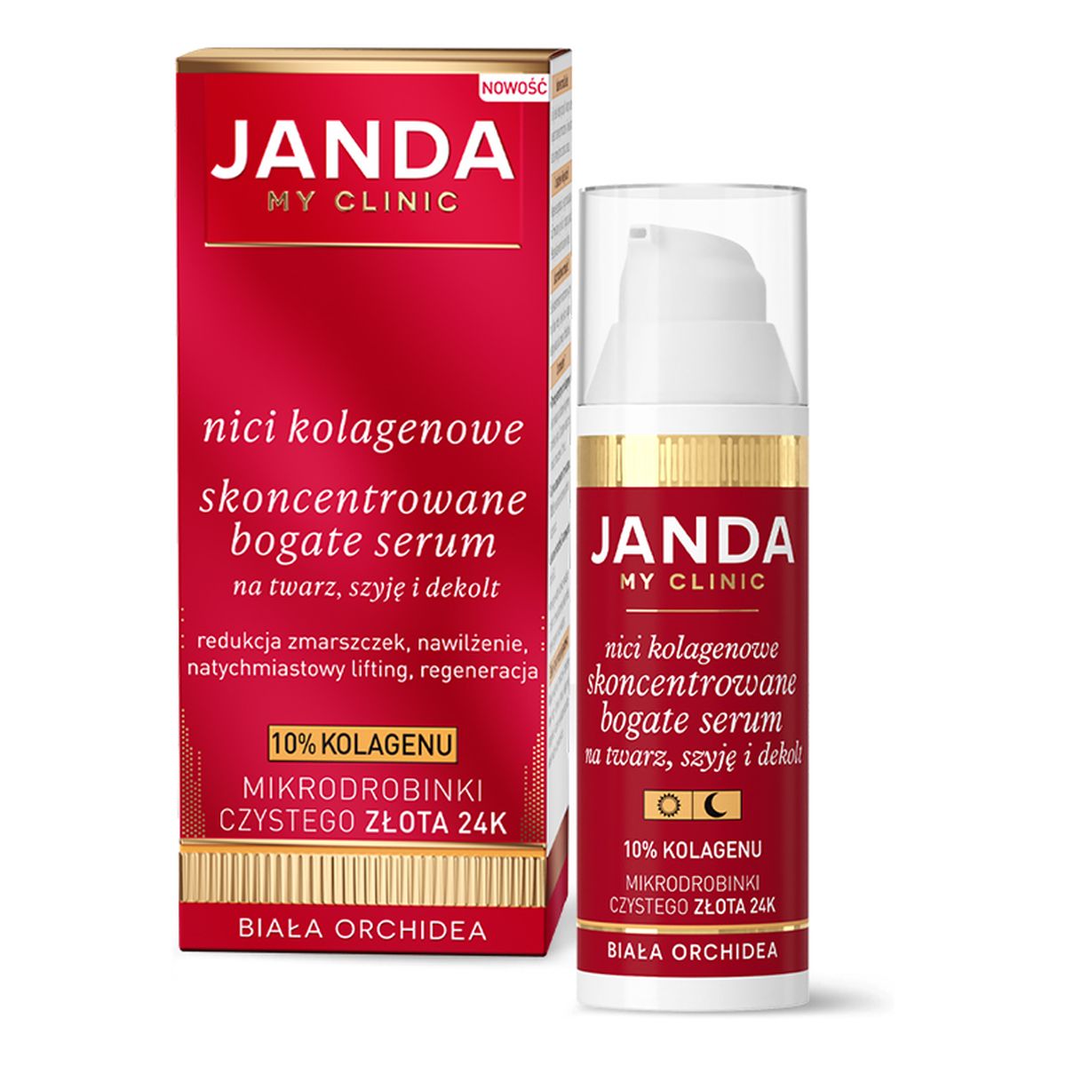 Janda Nici kolagenowe Skoncentrowane serum na twarz szyję i dekolt 30ml