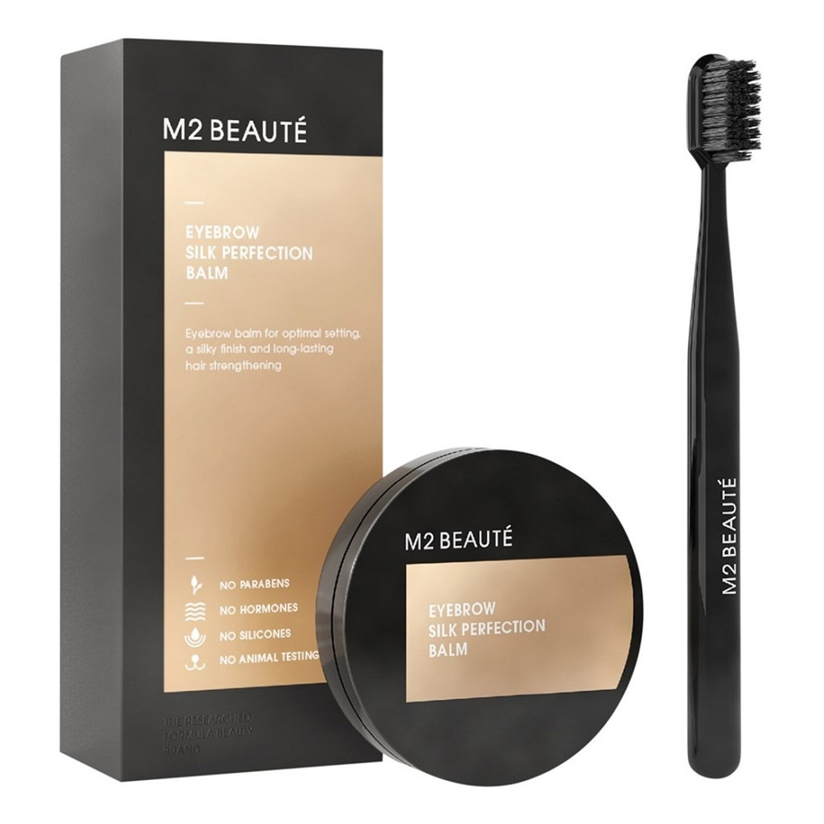 M2 Beaute Eyebrow Silk Perfection Balm jedwabny Balsam do brwi 5ml