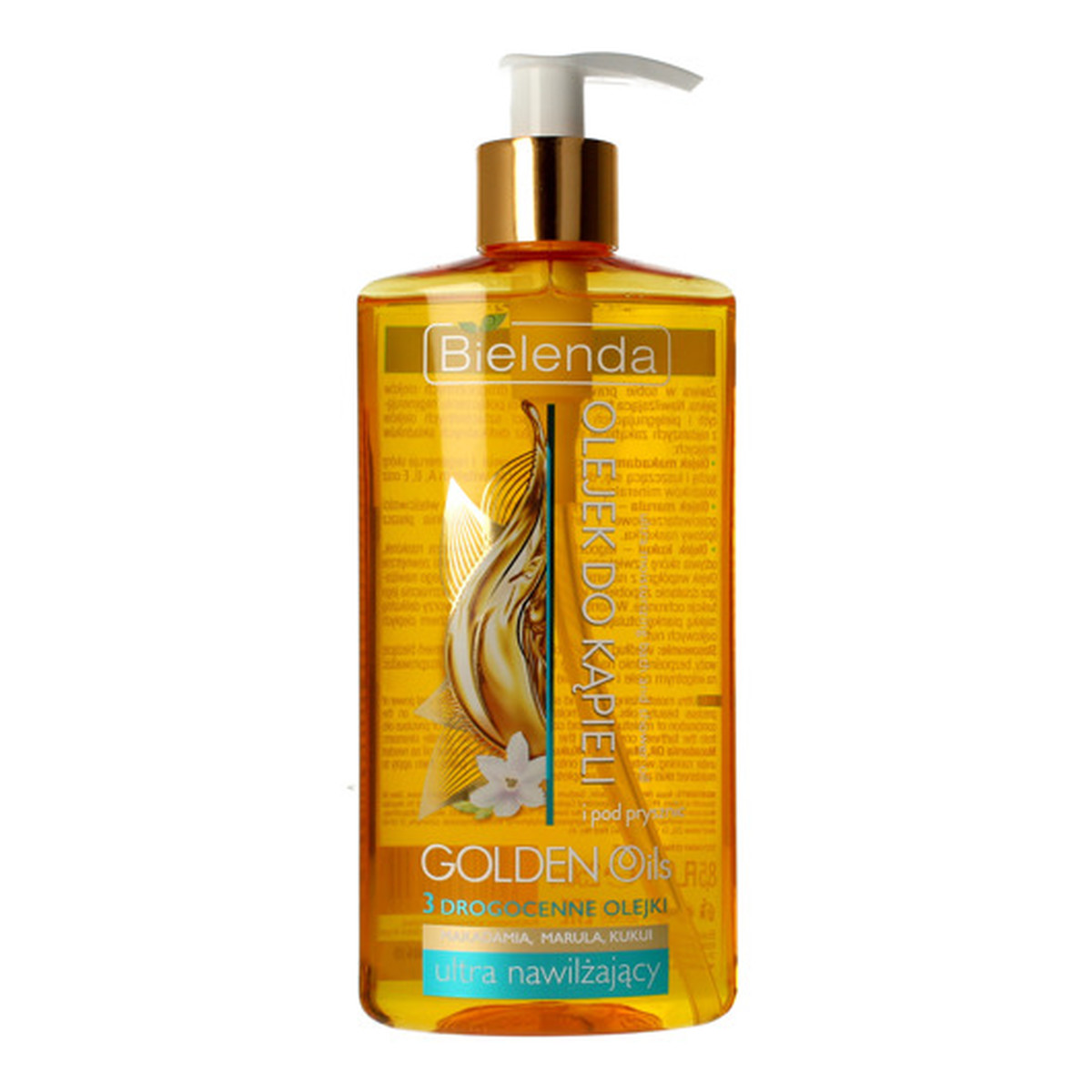 Bielenda Ultra Nawilżenie Golden Oils Ultra Nawilżający Olejek Do Kąpieli i Pod Prysznic z Drogocennymi Olejkami 250ml