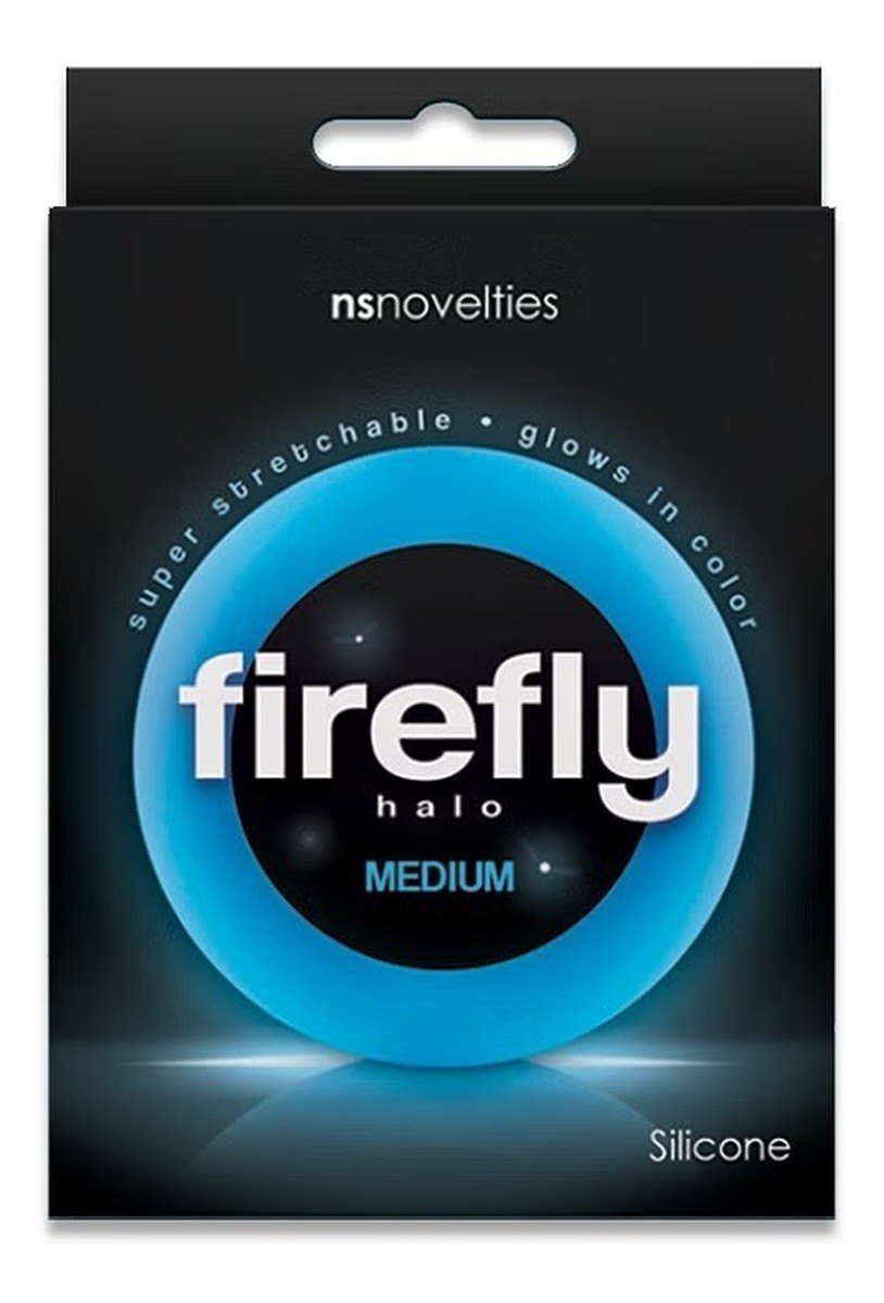 Firefly Halo Medium świecący w ciemności pierścień erekcyjny Blue