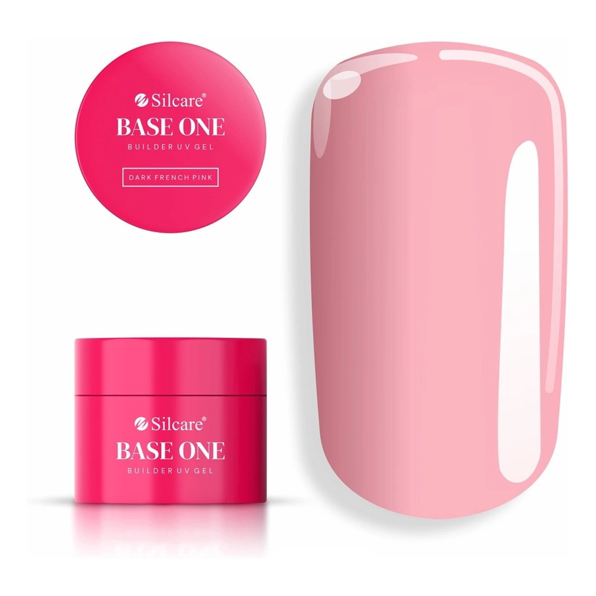Silcare Base One Dark French Pink Żel budujący do paznokci 50g