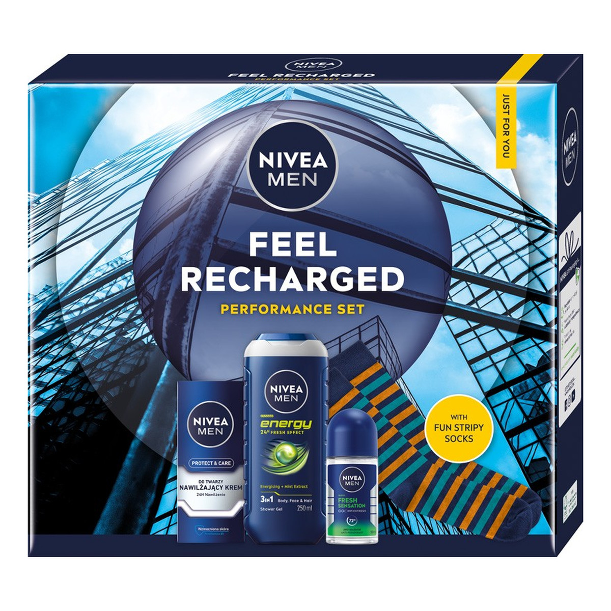 Nivea Men Feel Recharged Zestaw kosmetyków dla mężczyzn