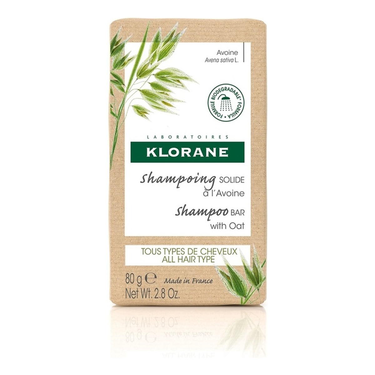 Klorane Shampoo Bar with Oat Szampon w kostce z owsem 80g