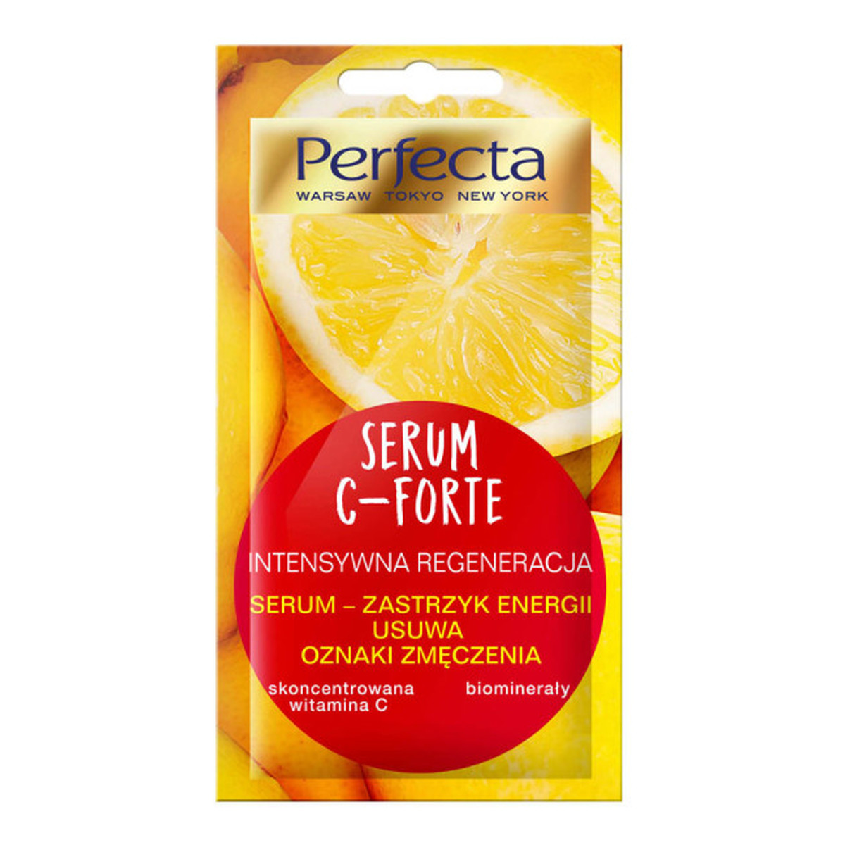 Perfecta SERUM C-FORTE INTESYWNA REGENERACJA SERUM ZASTRZYK ENERGII USUWA OZNAKI ZMĘCZENIA 8ml