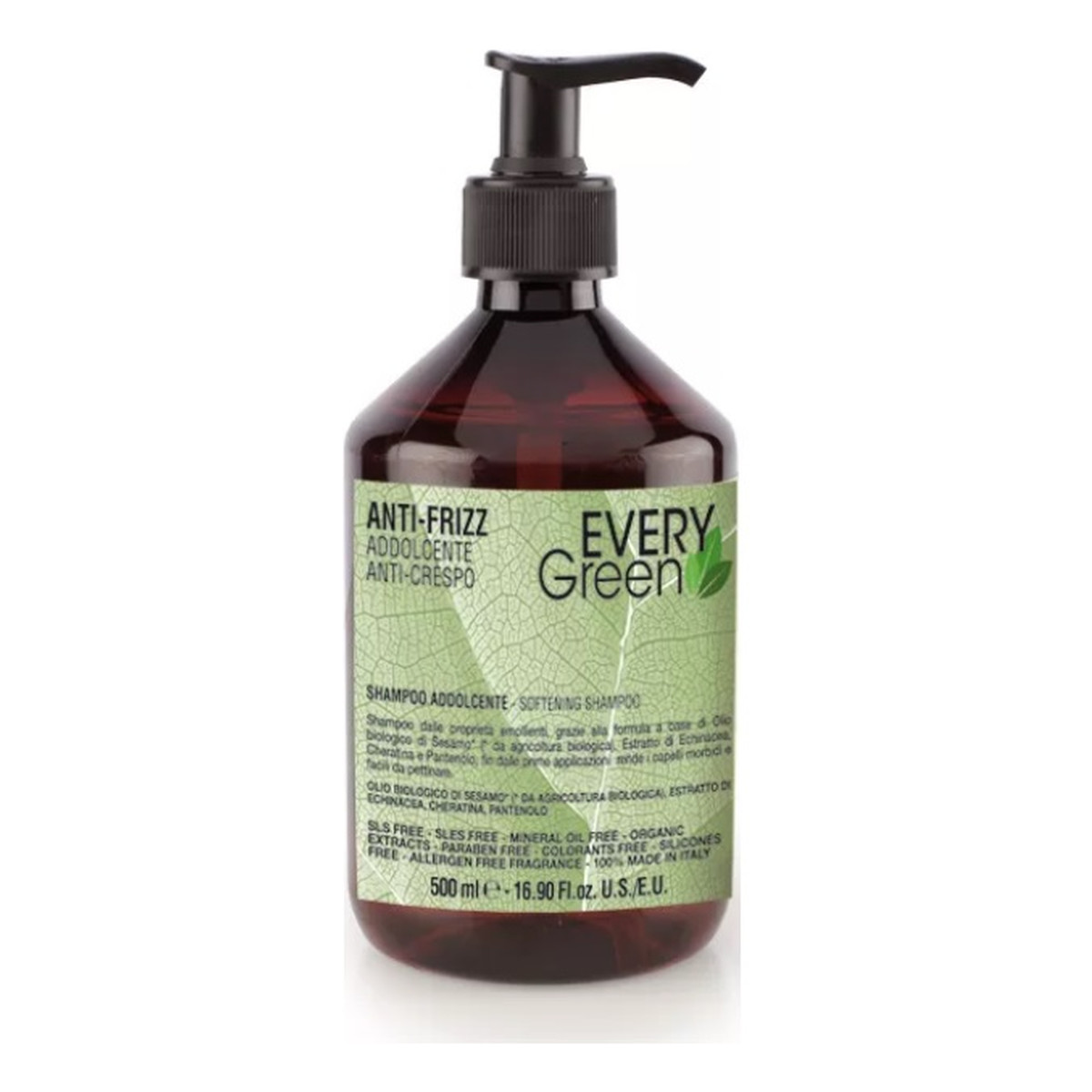 Every Green Anti-Frizz Softening Shampoo szampon do włosów suchych i niesfornych 500ml