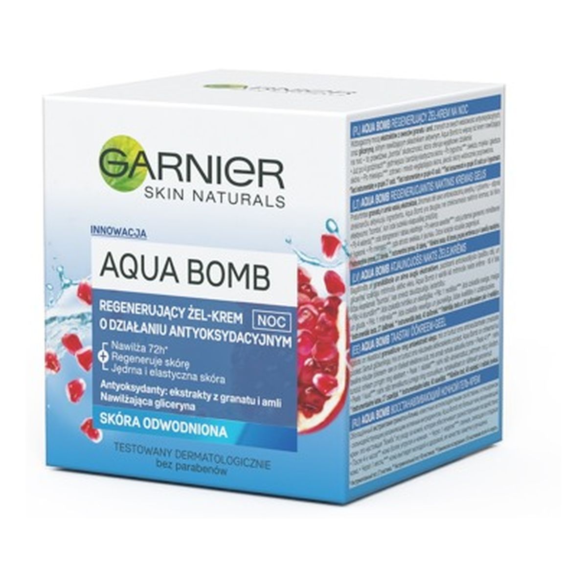 Garnier Aqua Bomb regenerujący antyutleniający żelowy krem na noc 50ml