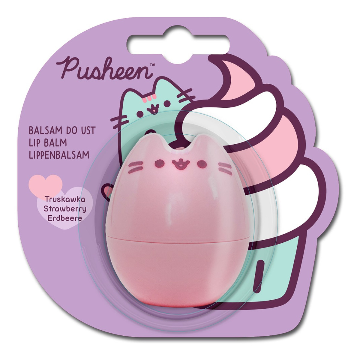 Pusheen Lipbalm 3D Balsam do ust truskawka 4g