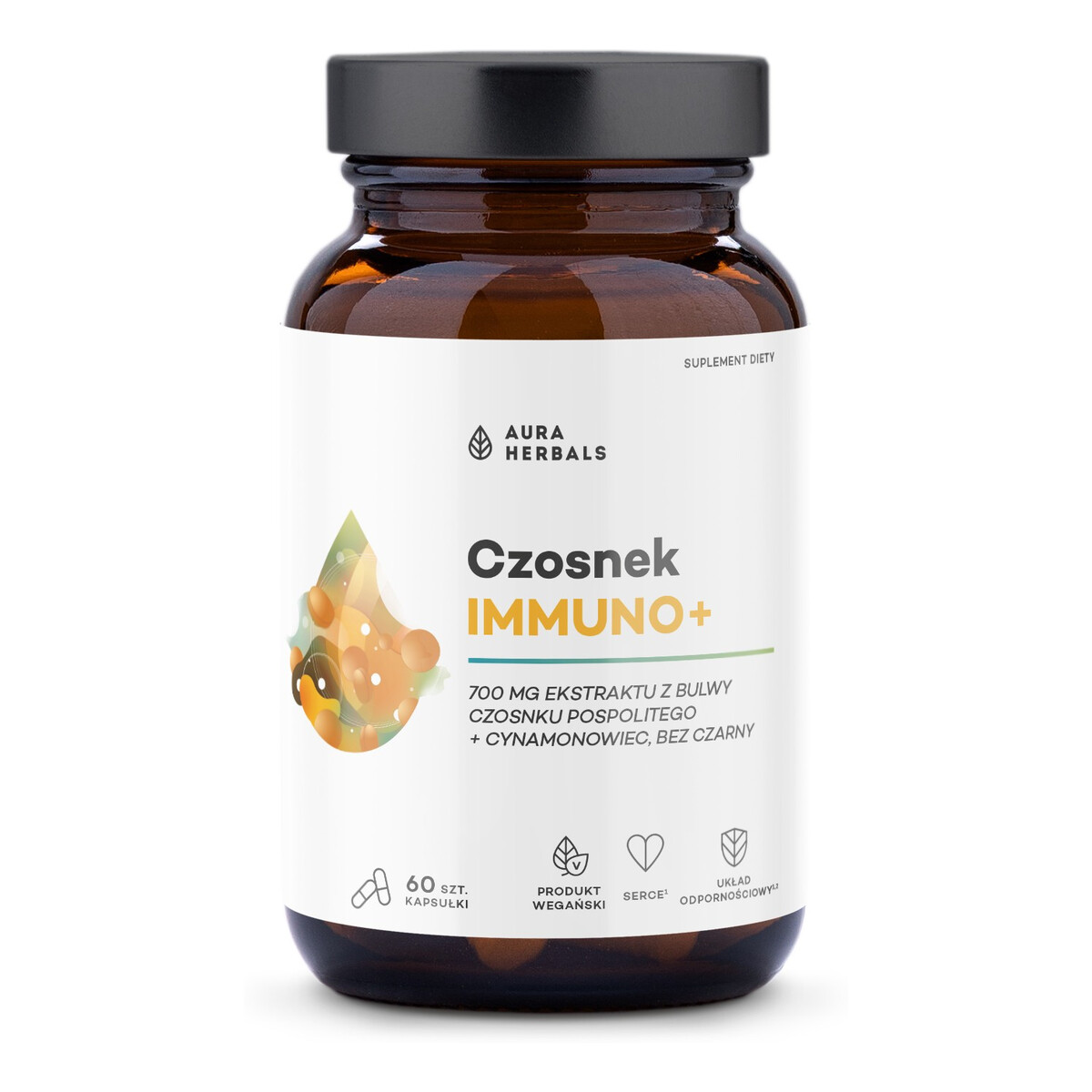 Aura Herbals Czosnek Immuno+ 60 kapsułek