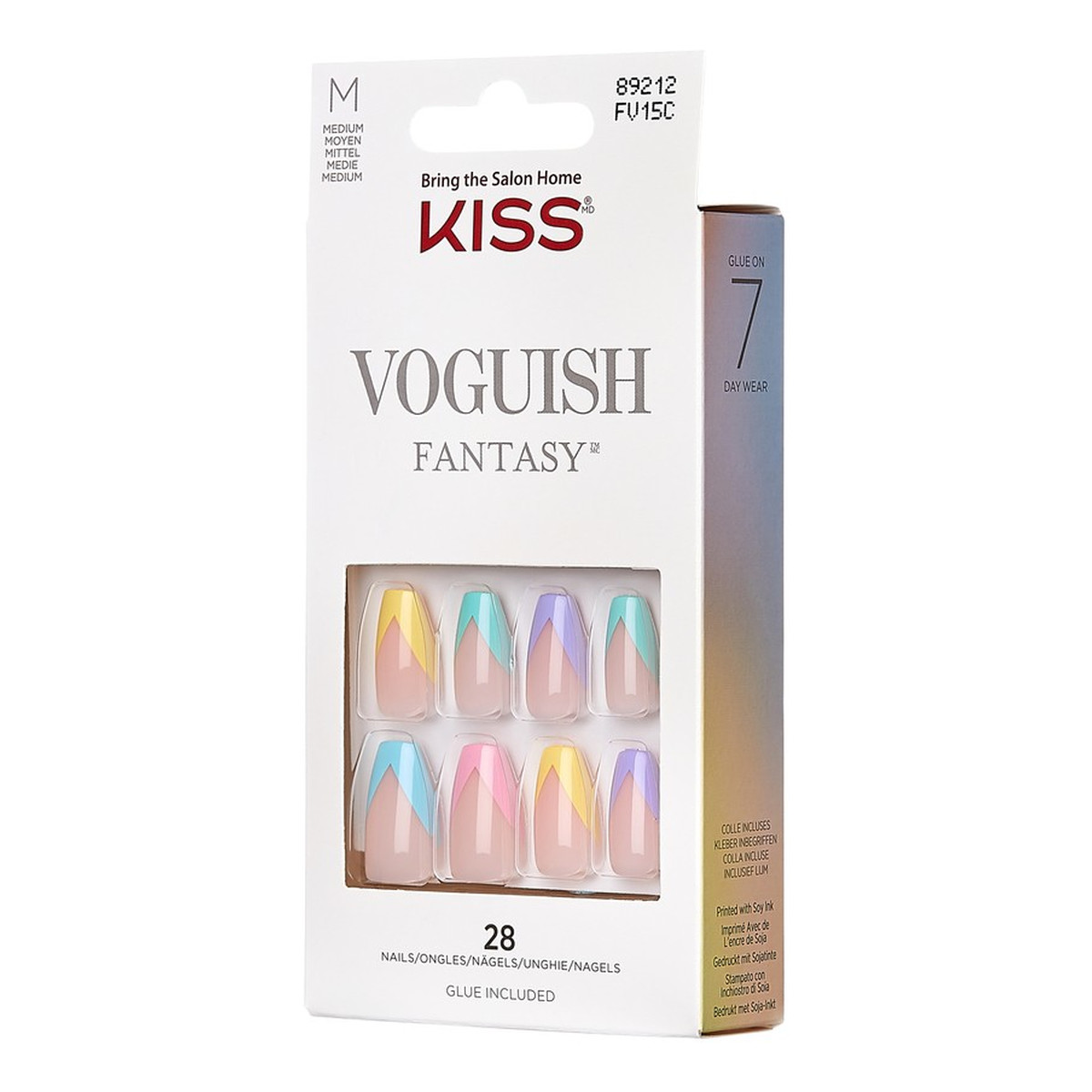Kiss Sztuczne Paznokcie Voguish Fantasy - Candies (rozmiar M) 28szt.