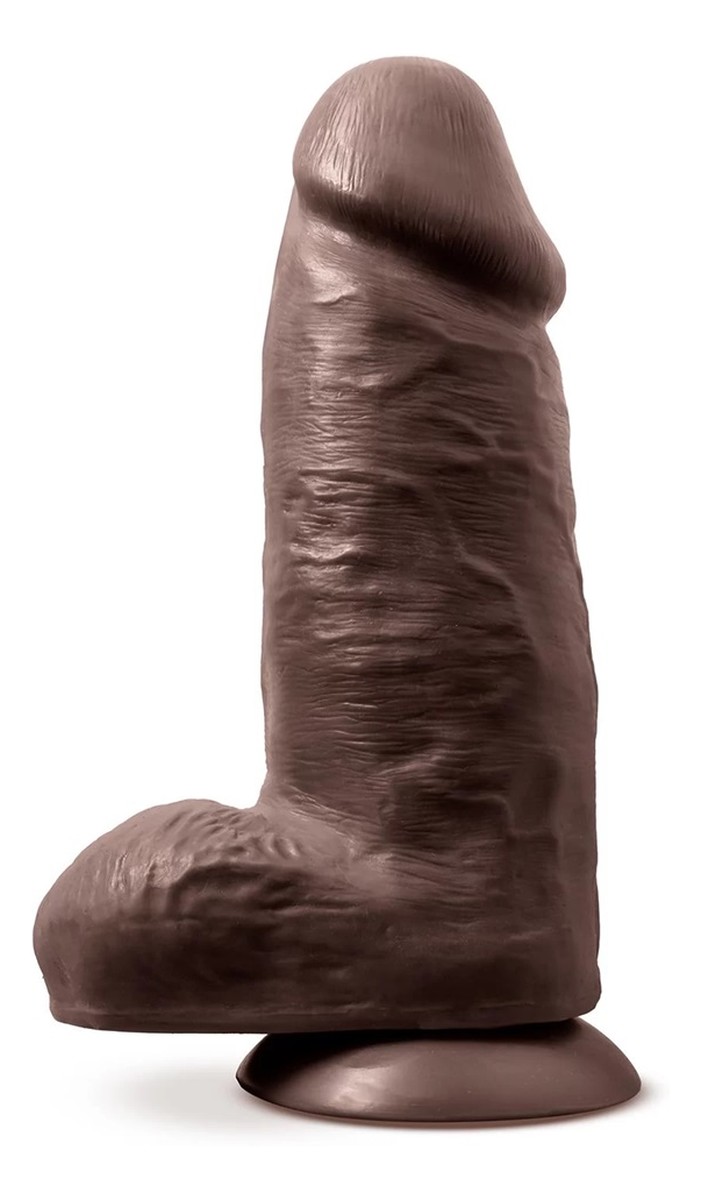 Au naturel chub realistyczne dildo z cyberskóry chocolate