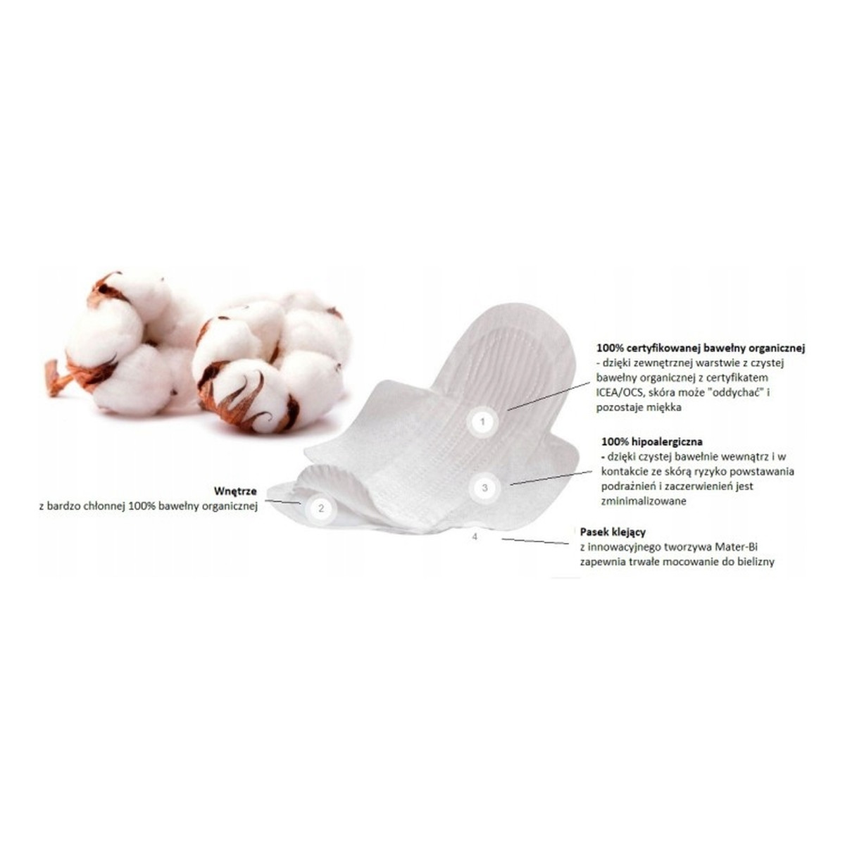 Vivicot Bio podpaski anatomic ultra cienkie 14szt