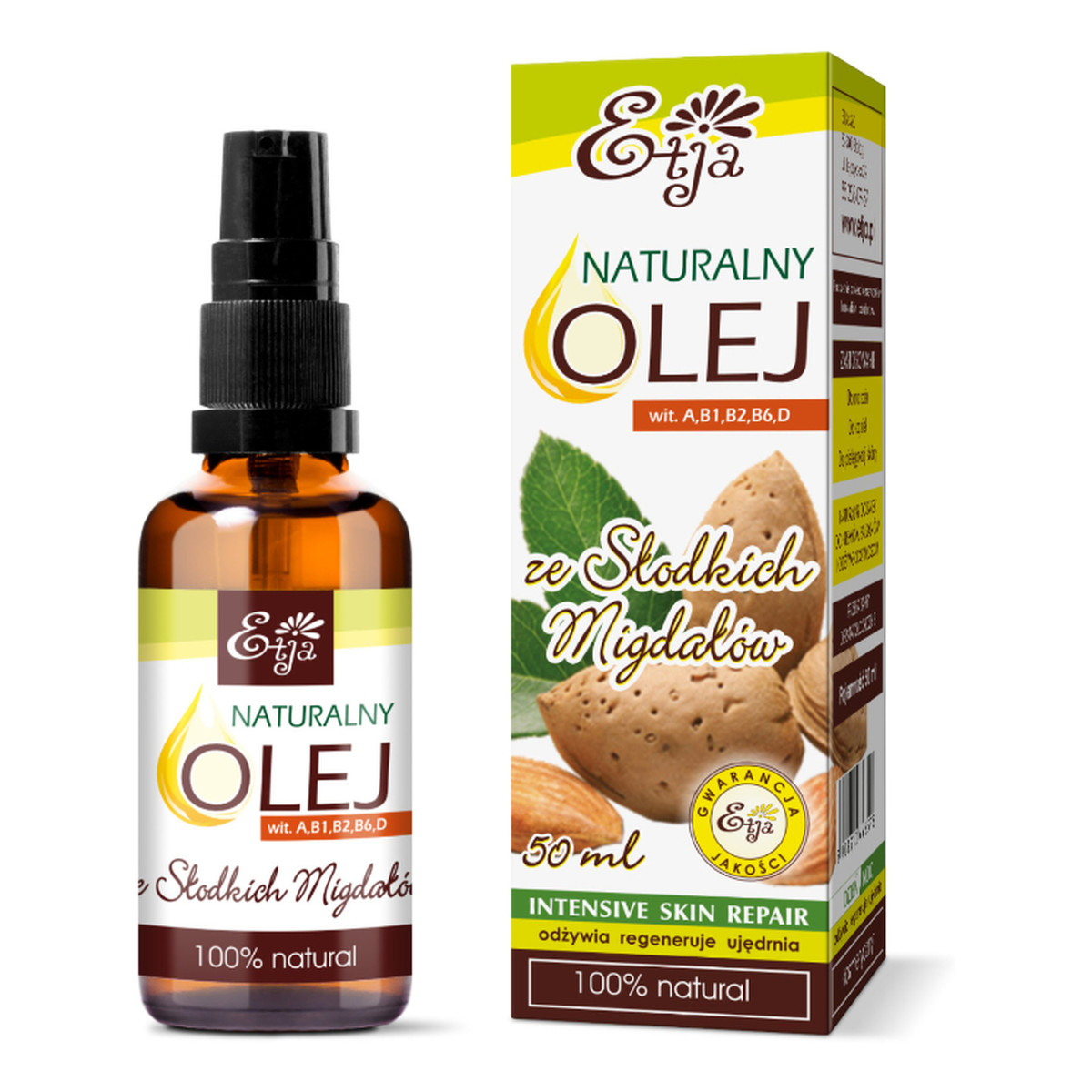 Etja Olej ze słodkich migdałów BIO 50ml