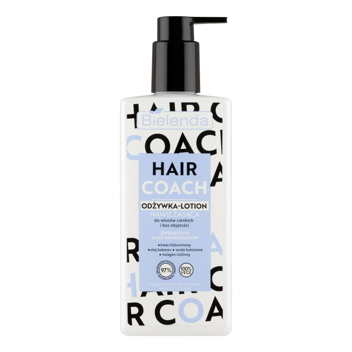 Bielenda Hair Coach Odżywka-Lotion nawilżająca do włosów cienkich i bez objętości 280ml