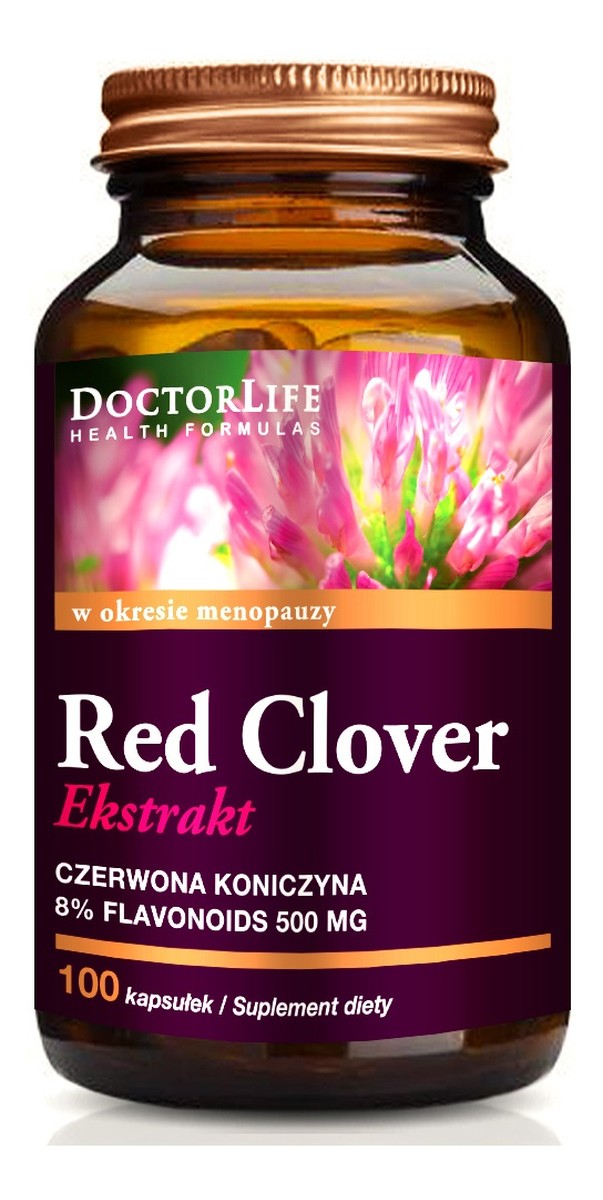 Red clover extract czerwona koniczyna 500mg suplement diety 100 kapsułek