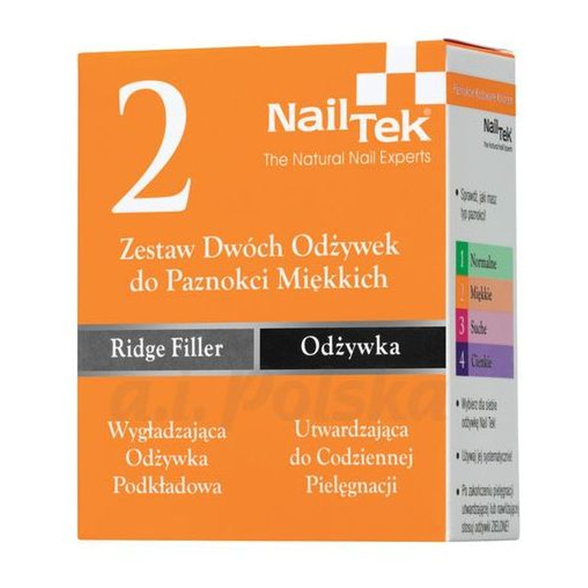 Nail Tek DUO II Zestaw Odżywek Do Pielęgnacji Paznokci Cienkich, Miękkich lub Rozdwajających Się
