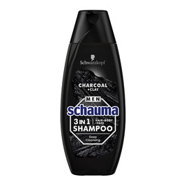 Men charcoal 3in1 shampoo szampon dla mężczyzn do włosów twarzy i ciała z węglem i glinką