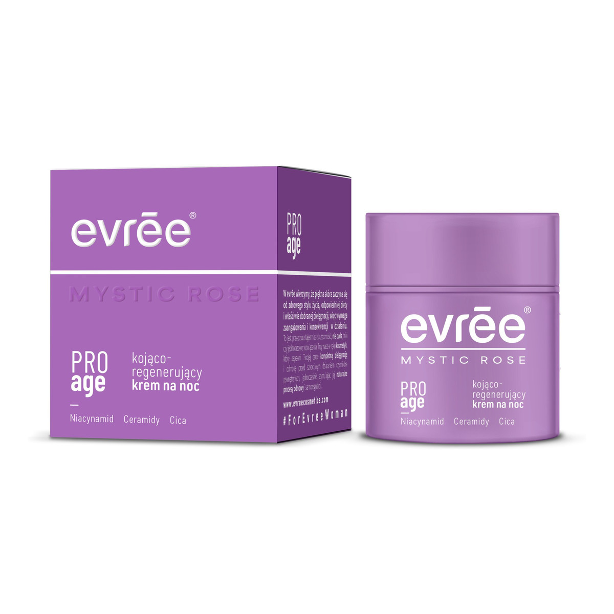 Evree Mystic Rose Krem na noc kojąco-regenerujący 50ml