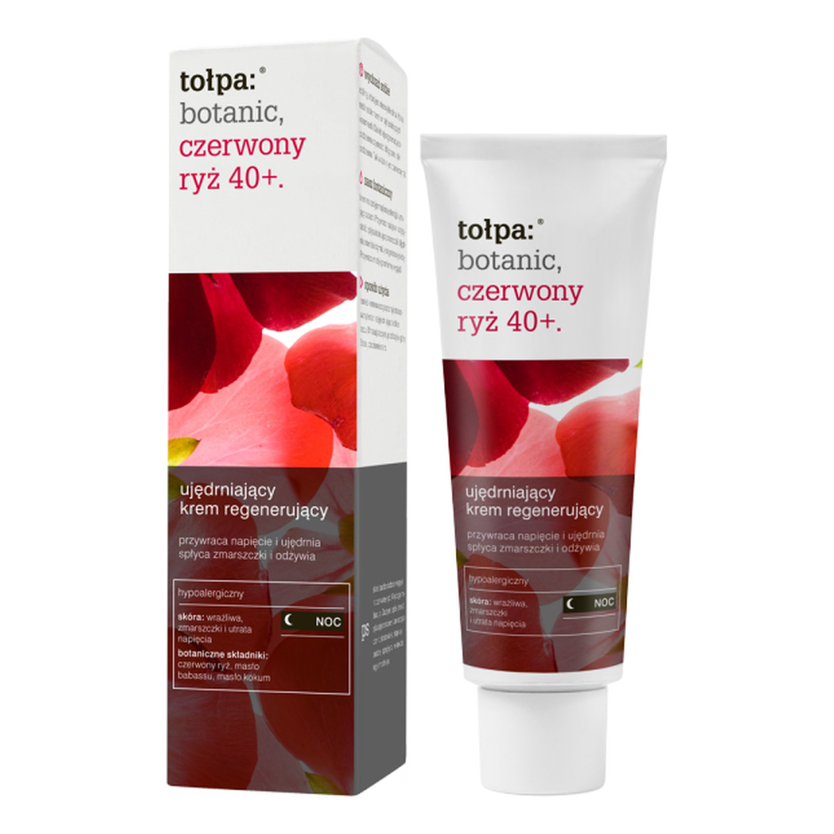 Tołpa Czerwony Ryż 40+ Botanic Ujędrniający Krem Regenerujący Na Noc 40ml