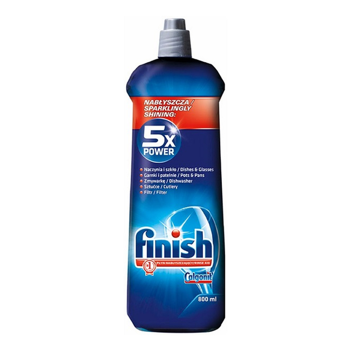 Finish 5x Power Actions Shine&Protect płyn nabłyszczający do zmywarek 800ml