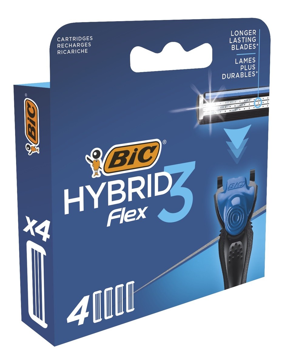 System wkłady do maszynki Hybrid Flex 3 Blister 1op. 4 szt