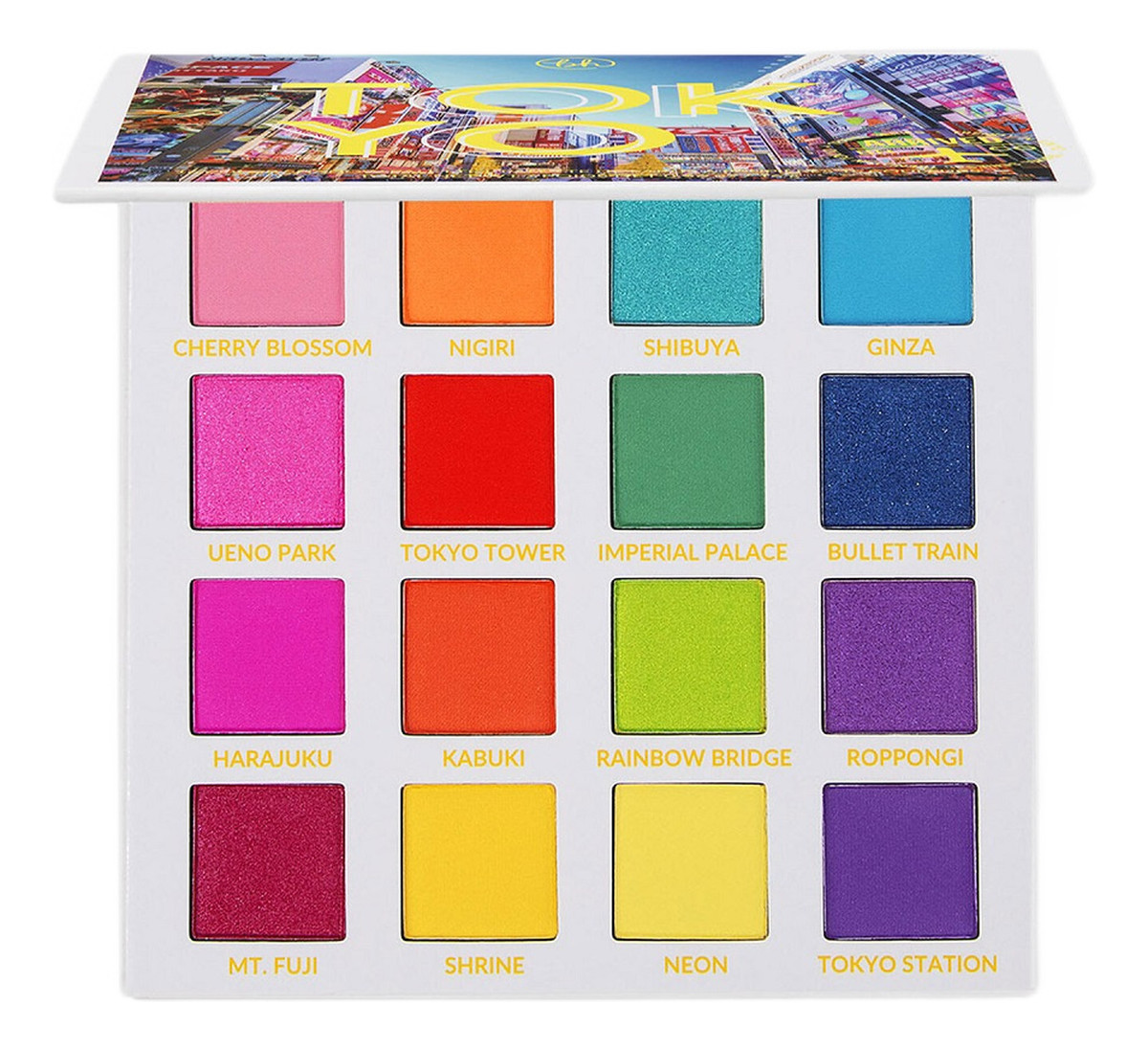 Bh trendy in tokyo color eyeshadow palette paleta kolorowych cieni do powiek