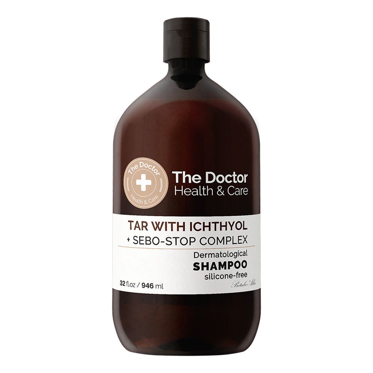 The Doctor Healh and Care Szampon do włosów przetłuszczających Dziegieć i Ichtiol 946ml